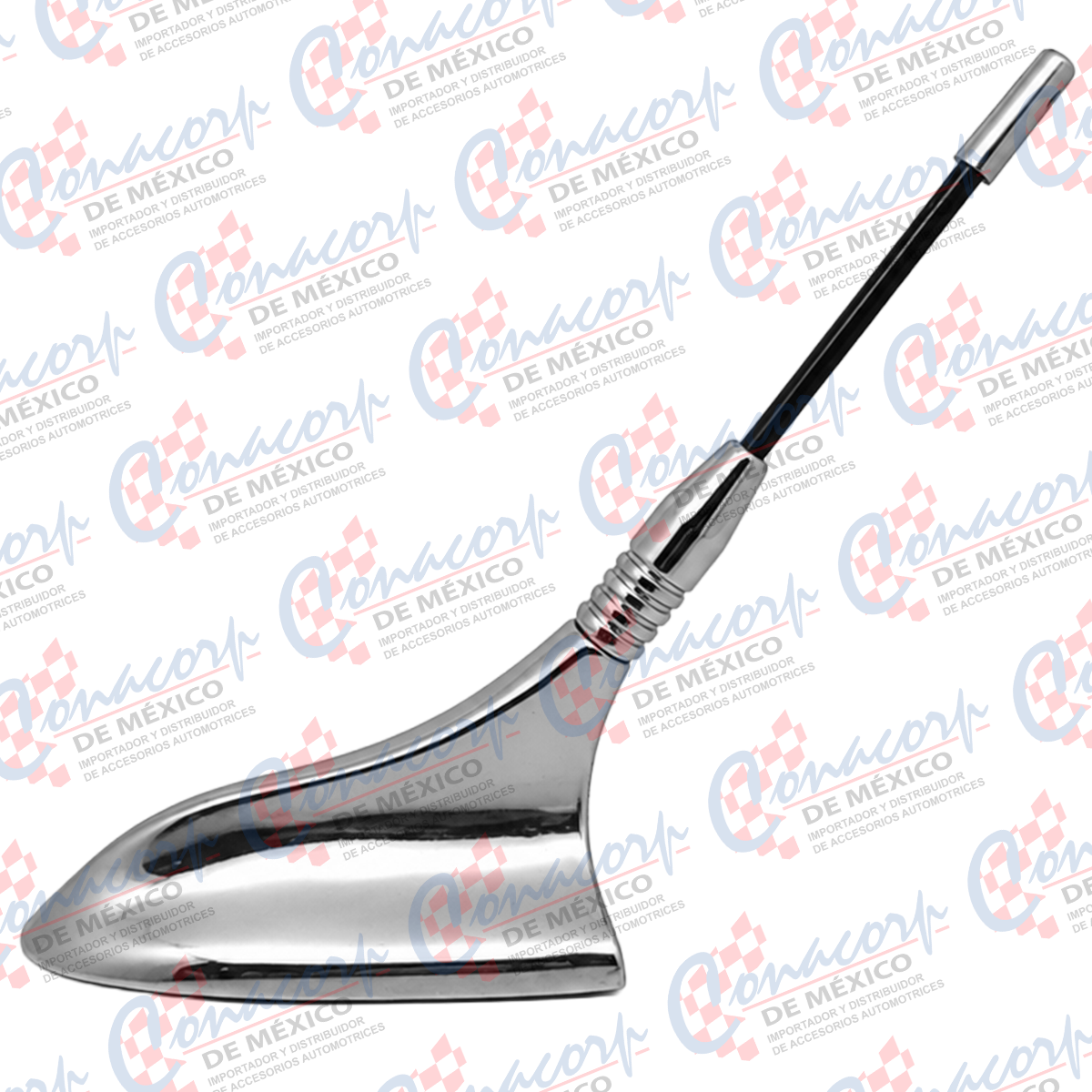 Antena Decorativa Cromada Universal para Auto
